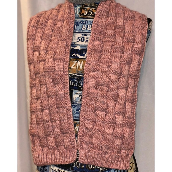 2-Pc Hat & Scarf Pink/Grey Fleece Lined NWT Cozy - Picture 4 of 7